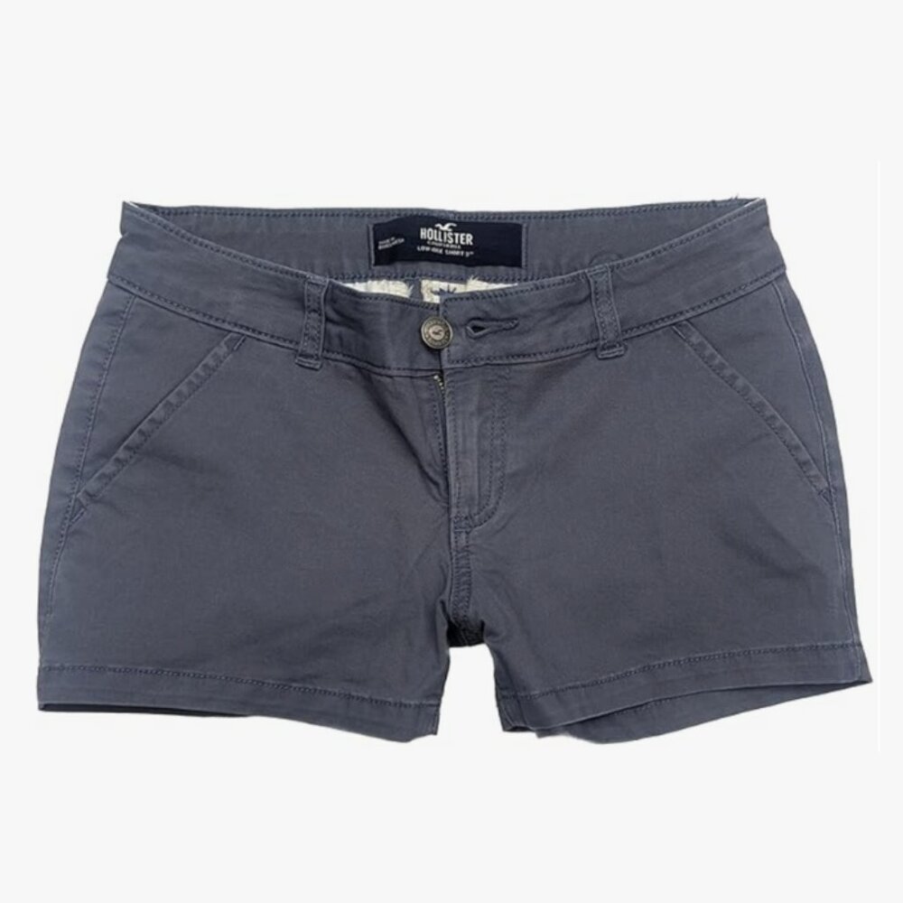 Hollister California Women's Low Rise Stretch Twill Shorts 3"